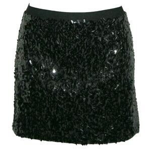 Express Skirt Gray Sequin Mini Stretch Rock Concert Festival Alt egirl Goth Glam